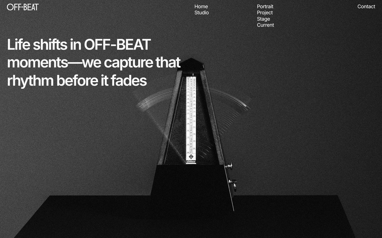 OFF-BEAT 홈페이지